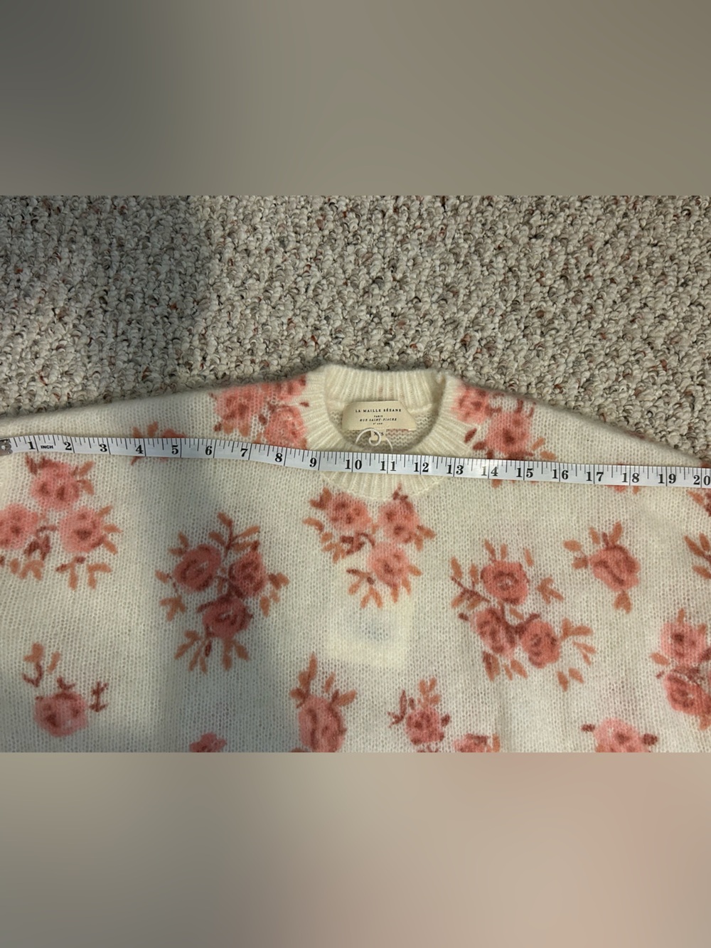 Sezane Eloisa Jumper - Small Pink Flowers - XXS - Picture 7 of 11
